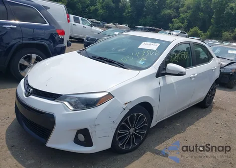 2014 Toyota Corolla S Plus из США, поврежденный, VIN 2T1BURHE3EC204936